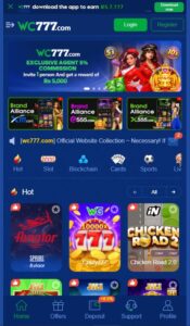 WC777 Game Logo Official Online Earning App Pakistan